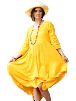 Crema Abito in garza DI-03 in vendita all'ingrosso su Faire1