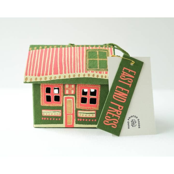East End Press - Wholesale Ornament - Scottish Bothy Screen-Printed Board Decoration
