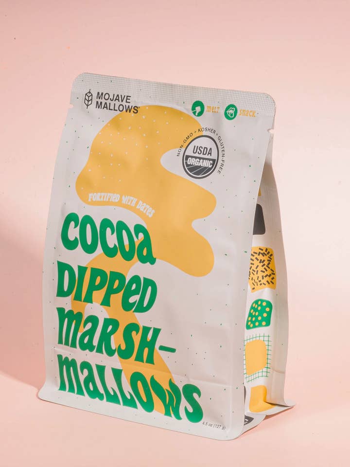 Cocoa Dipped Marshmallows - Organic / Non-GMO / Gluten-Free for wholesale by Mojave Mallows