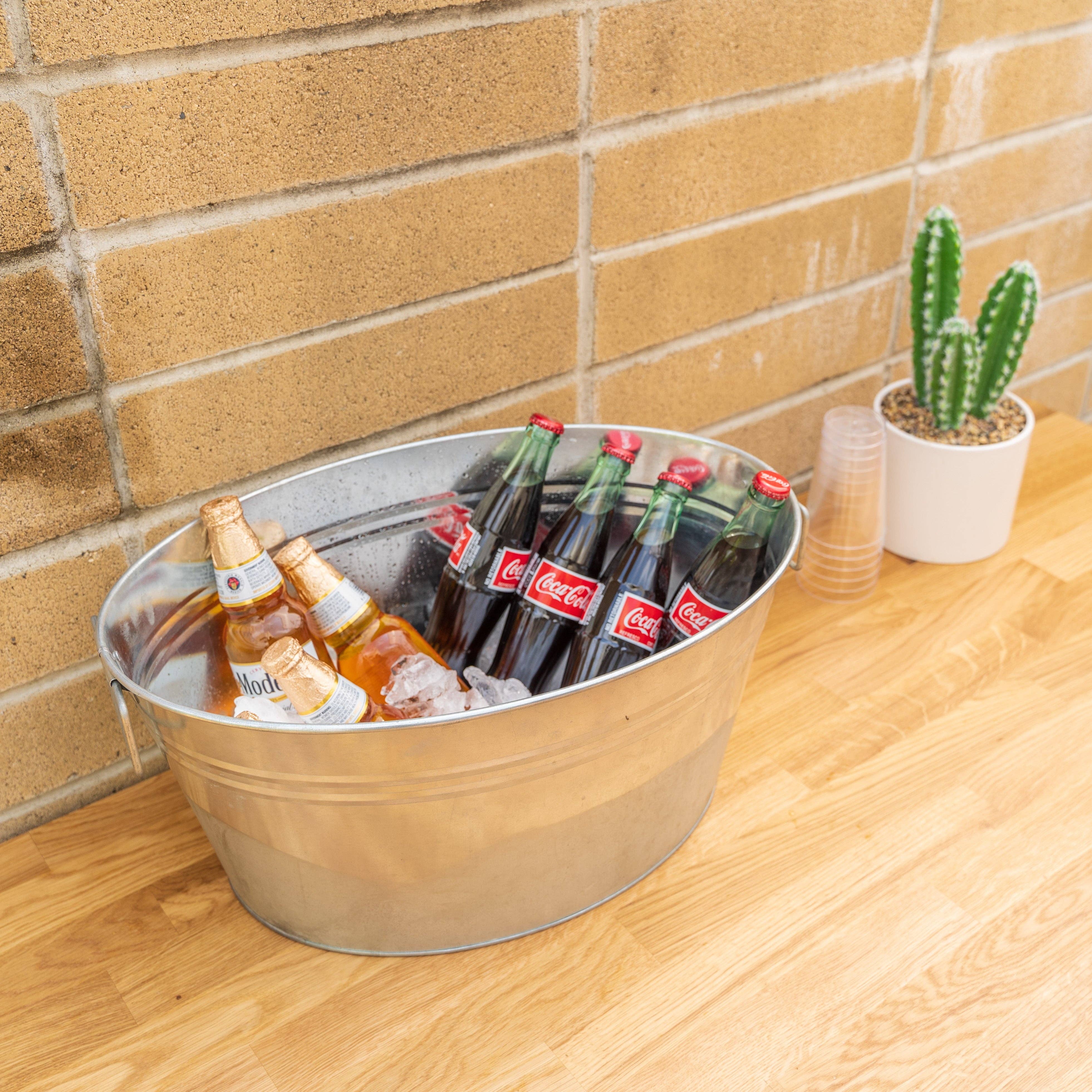 Portofino International Trading, USA - Vente Glacière/sac isotherme - Cuve à boisson galvanisée — 6 gallons4