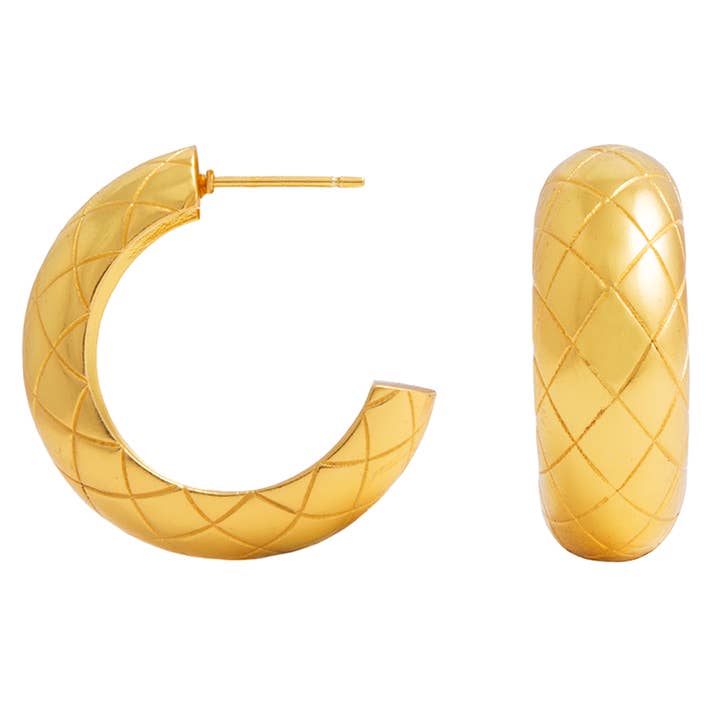 Lavani Jewels – wholesale Hoop earrings – Crocodile Hoop Earrings