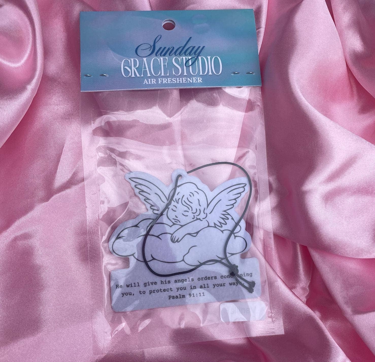 Sunday Grace Studio - Wholesale Car Freshener - Unisex - Psalm 91:11 Angel Christian Car Air Freshener Cherry Scent5