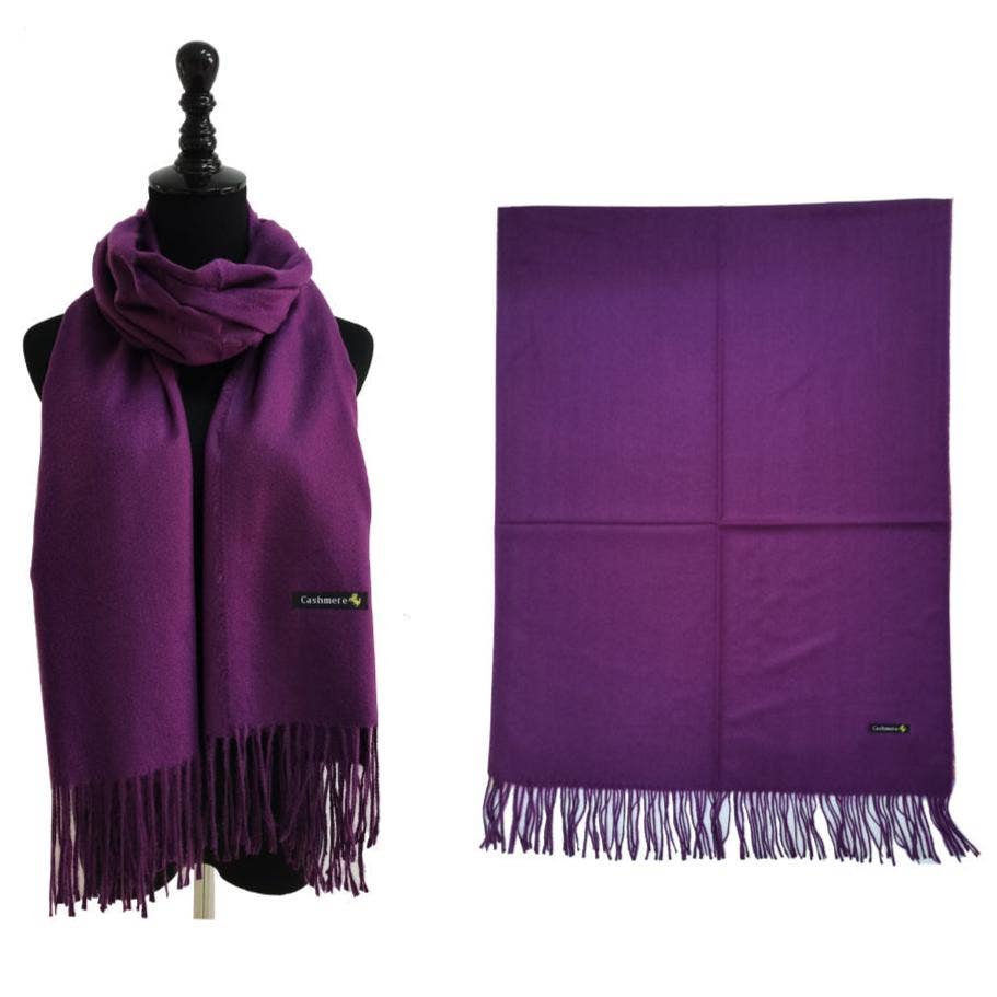 TAPA fashion – wholesale Scarf – Women's – Cashmere Feel Plain Scarves SCF4670 (12PC)5