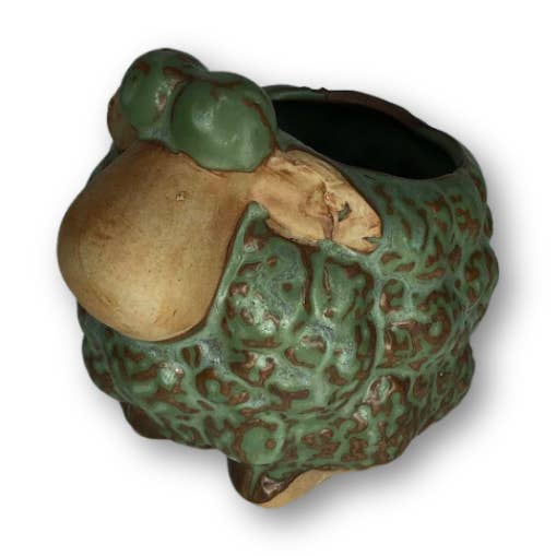 Green Sheep Flower Pot Planter for wholesale by Elkhorn Succulents