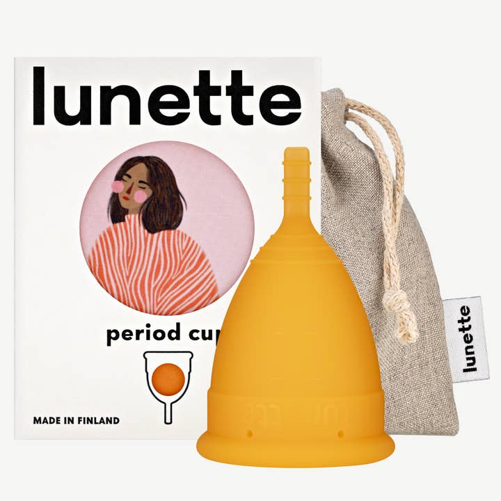 Lunette Period Cup Orange Size 1 & 2 for wholesale on Faire1