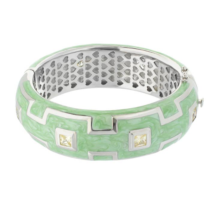 Bracelet en forme de clé grecque pour la vente par Lauren G Adams