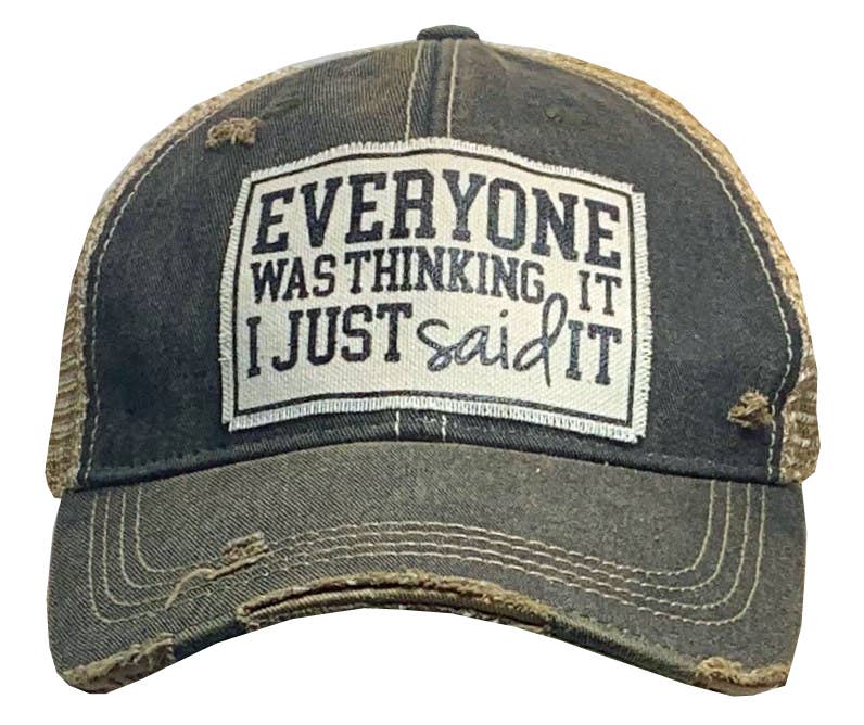 Vintage Life - Wholesale Trucker Hat - Women's - Everyone Was Thinking It I Just Said It Trucker Hat Cap1