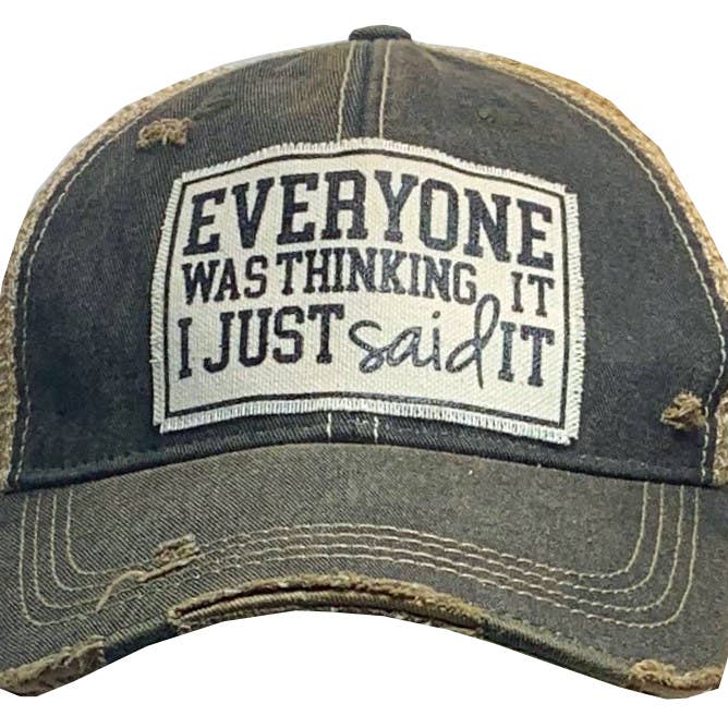 Vintage Life - Wholesale Trucker Hat - Women's - Everyone Was Thinking It I Just Said It Trucker Hat Cap1