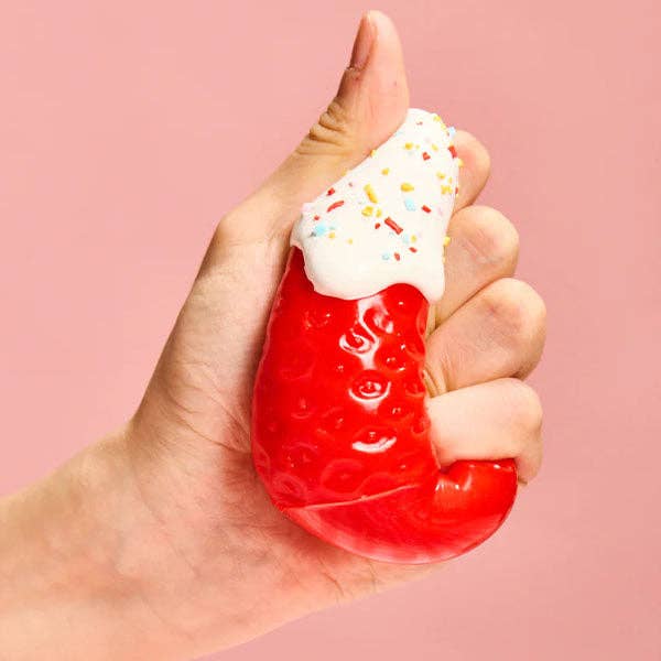 Showcase - Wholesale Squishy Toy - Kids & Baby - SqueezeSquad Taba Deluxe Premium Silicone Squishy Fidget Toy - Strawberry4