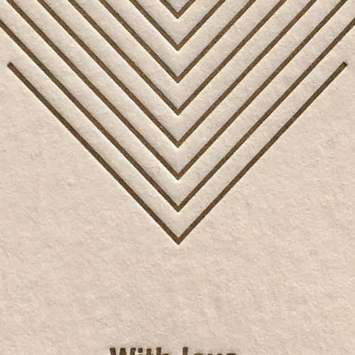 YOUI Paper Co. - Wholesale Gift Tag - Coeur – Letterpress heart gift tag1