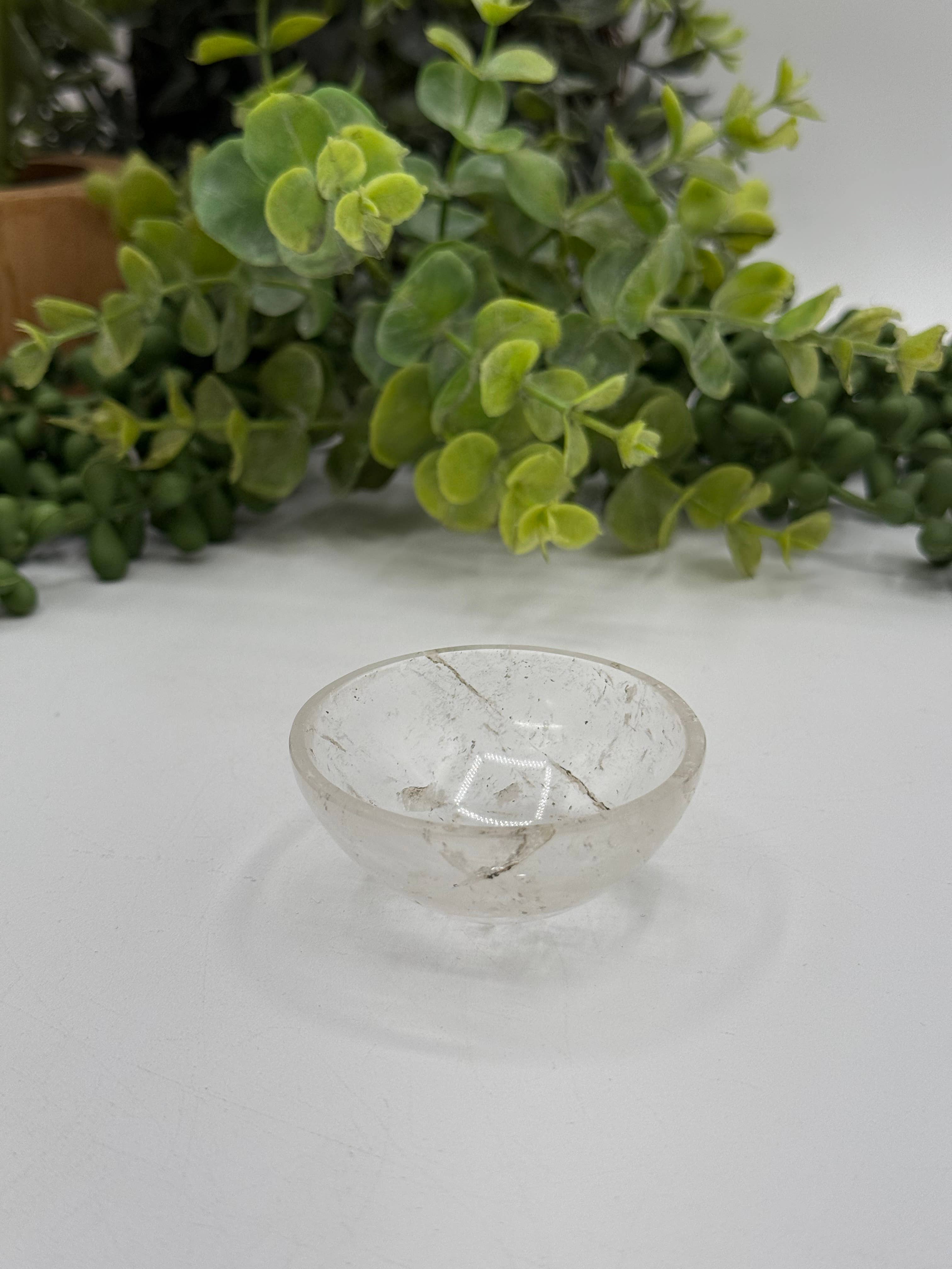Meraki Gemstones - Wholesale Meditation Supplies - Clear Quartz Chakra Bowl 5-6 cm