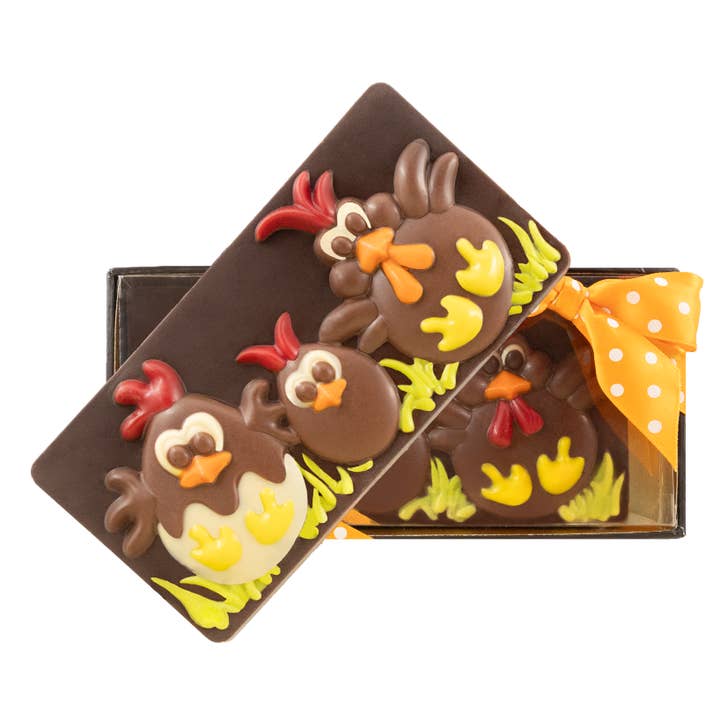 Dark chocolate Easter eggs bar 105g for wholesale by The Belgian Chocolate Makers