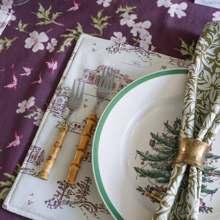 Studio E Bloom - Wholesale Dinner & Cloth Napkin - Botanical Heirloom Dinner Napkins1