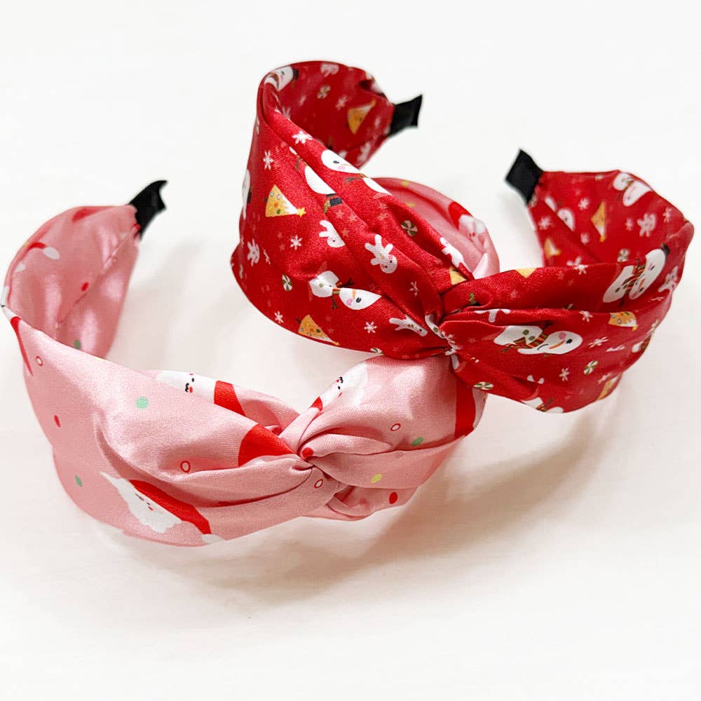 MIX COLOR Christmas Theme Satin Headband for wholesale on Faire1