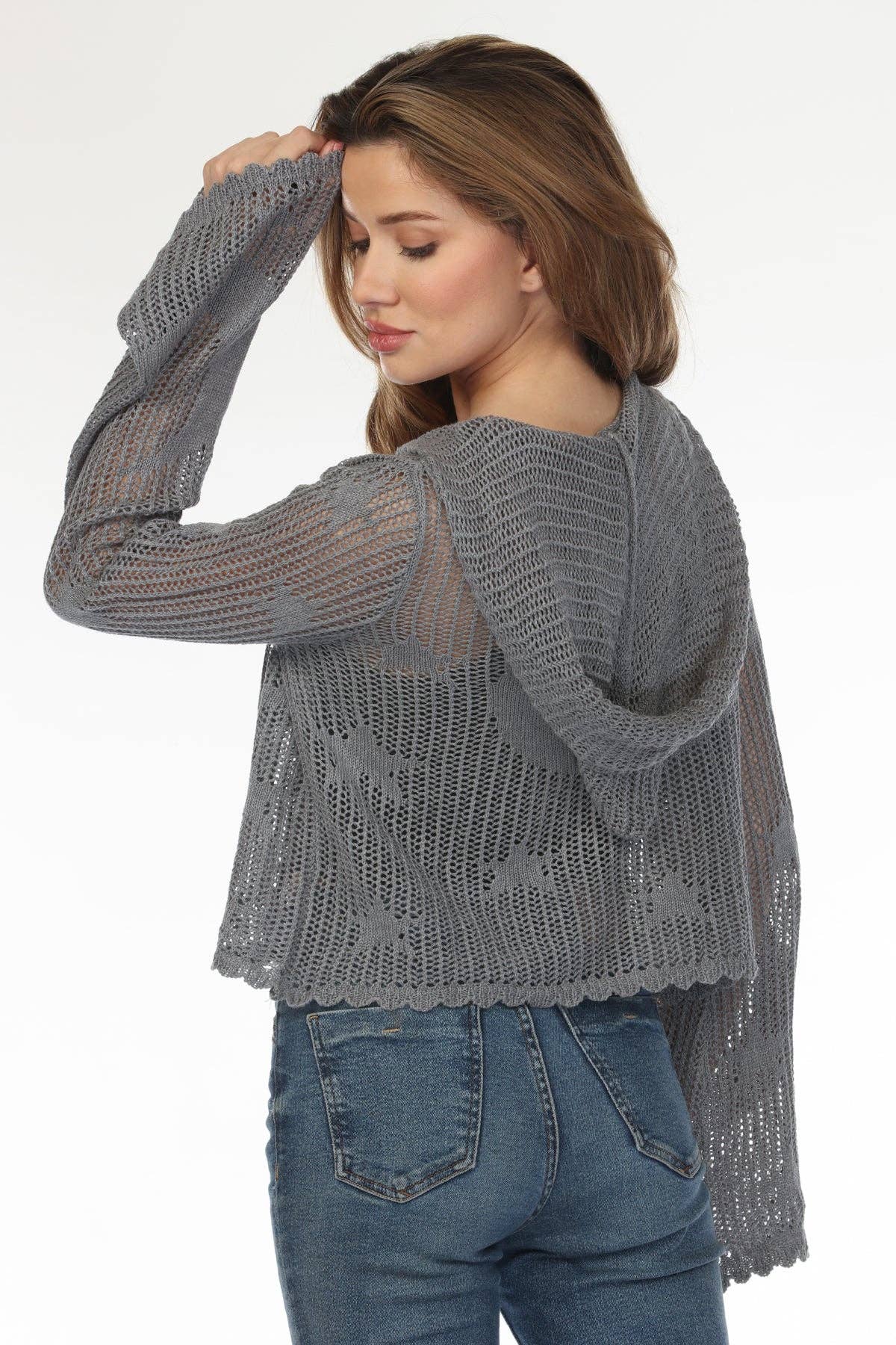 Lakhays Collection Inc. – Großhandel Hoodie – Damen – Himmlische Lacy Cropped Zip Hoodie3