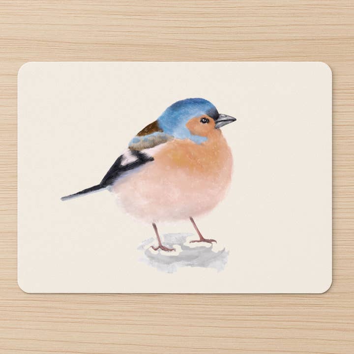 Chaffinch Bird Mousepad for wholesale by MerikaArt