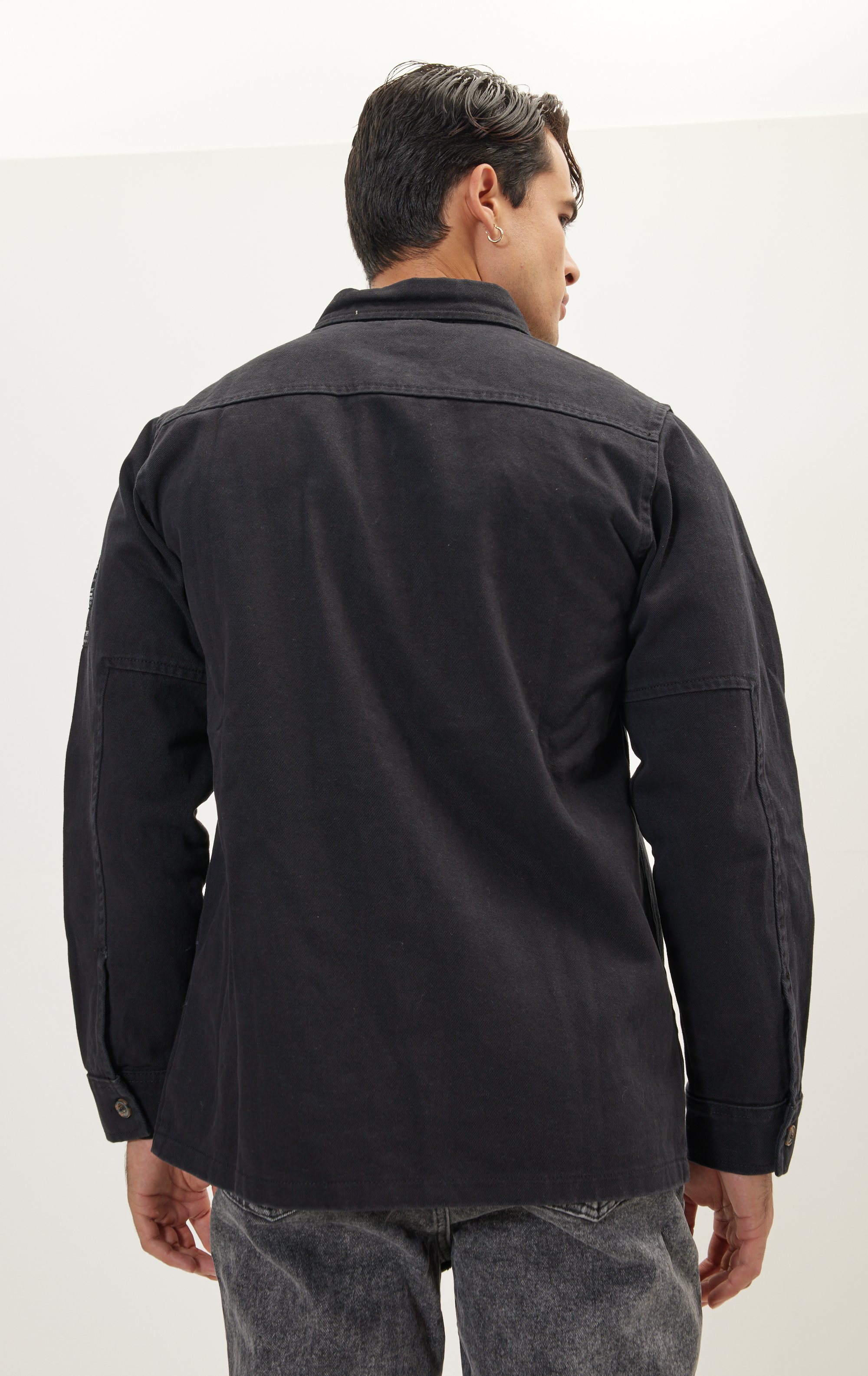 Utilitarian Shirt Jacket - Black for wholesale on Faire3