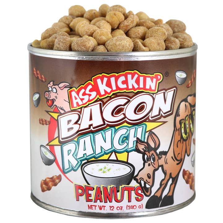Ass Kickin’ Bacon Ranch Peanuts for wholesale by Southwest Specialty Food