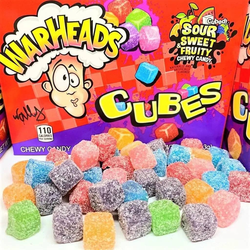 Echo Sales America – wholesale Gummy – Warheads Chewy Cubes Theatre Box 4oz case 12ct1