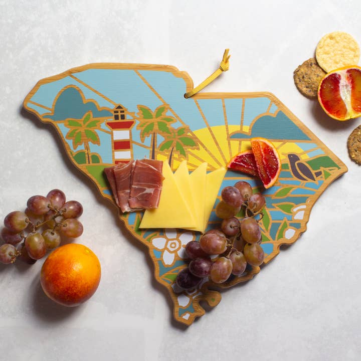 Totally Bamboo - Wholesale Cutting Board - South Carolina Cutting Board with Artwork by Summer Stokes2