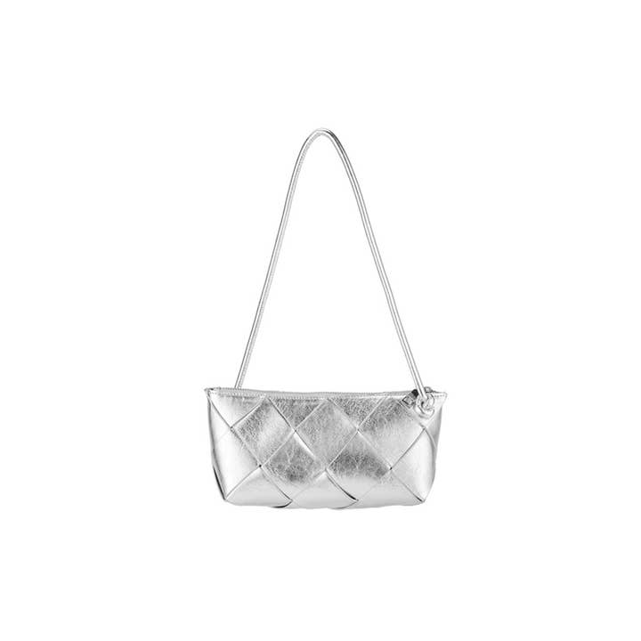 Anarchy Street - Wholesale Shoulder Bag - Women's - Glossy Woven Rectangle Handbag