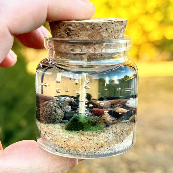 Sea Glass Gel Candle – Mini for wholesale by Devonian Coast