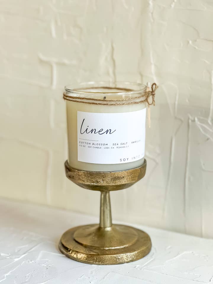 Linned 100% sojafriskt og rent kruklys for engroshandel hos Soy Into You®