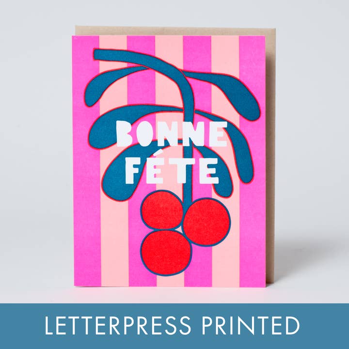 Bonne Fete Holiday Letterpress Card by Suzy Ultman and other Purchase Wholesale bonne fete maman. Free Returns & Net 60 Terms on Faire trending on Faire.