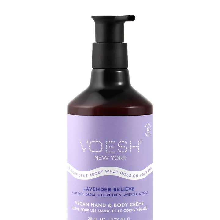 Vegan Hand & Body Creme - Lavender Relieve - Pro Size 28oz for wholesale by VOESH New York
