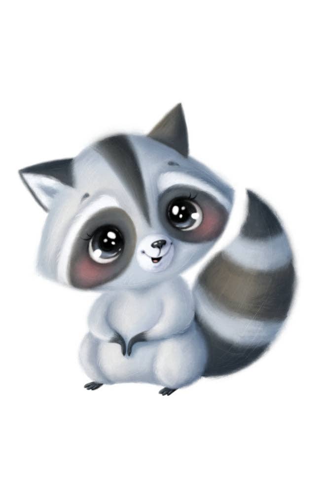 Fripperies - Wholesale Everyday Greeting Card - Raccoon | Fripperies Mini Card0