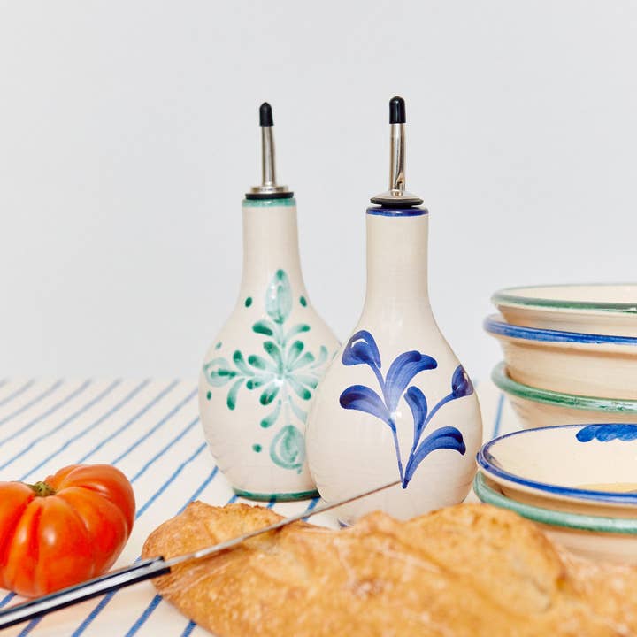 Eturel Madrid - Wholesale Oil/vinegar dispenser - Blue Granaíno ceramic oil dispenser3