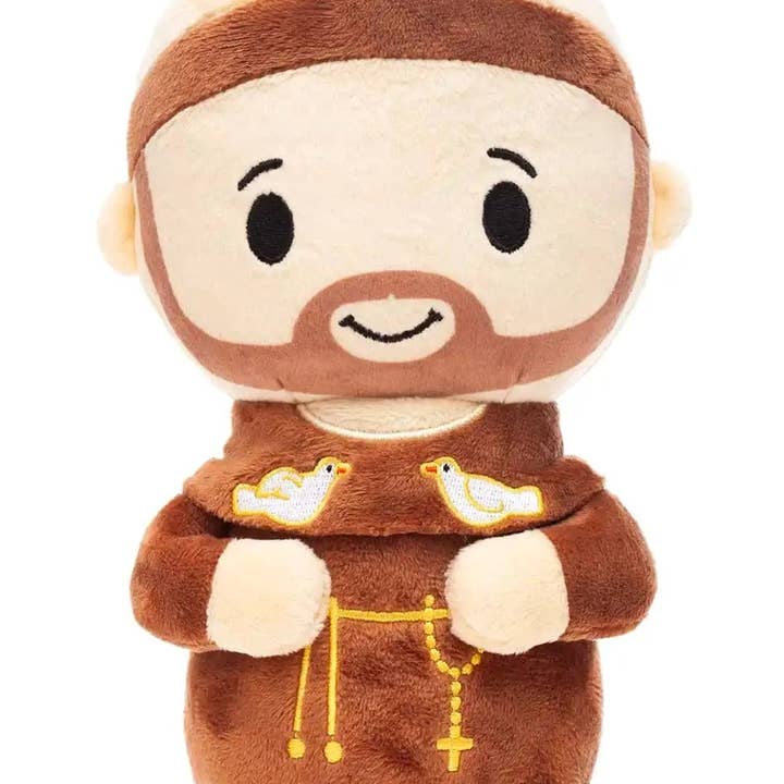 Little Drops of Water® - Wholesale Stuffed/Plush Toy - Kids & Baby - Saint Francis Catholic Plush Doll 8" | Animal Patron Gift