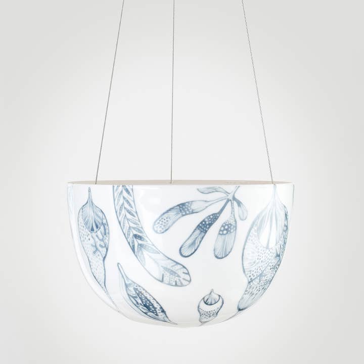 Decorative Hanging Planter Bush Grey for wholesale by Angus & Celeste