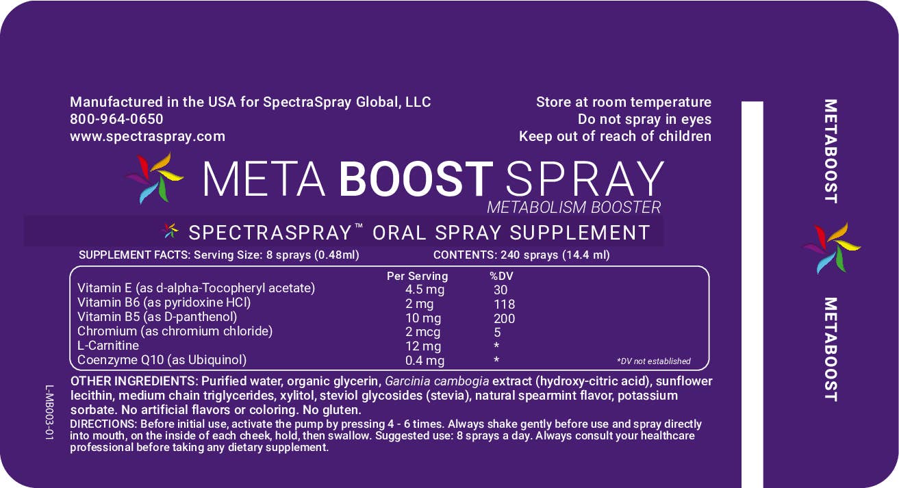 SpectraSpray Global - Wholesale Oral Supplement/Vitamin - MetaBoost Metabolic Booster Oral Supplement3