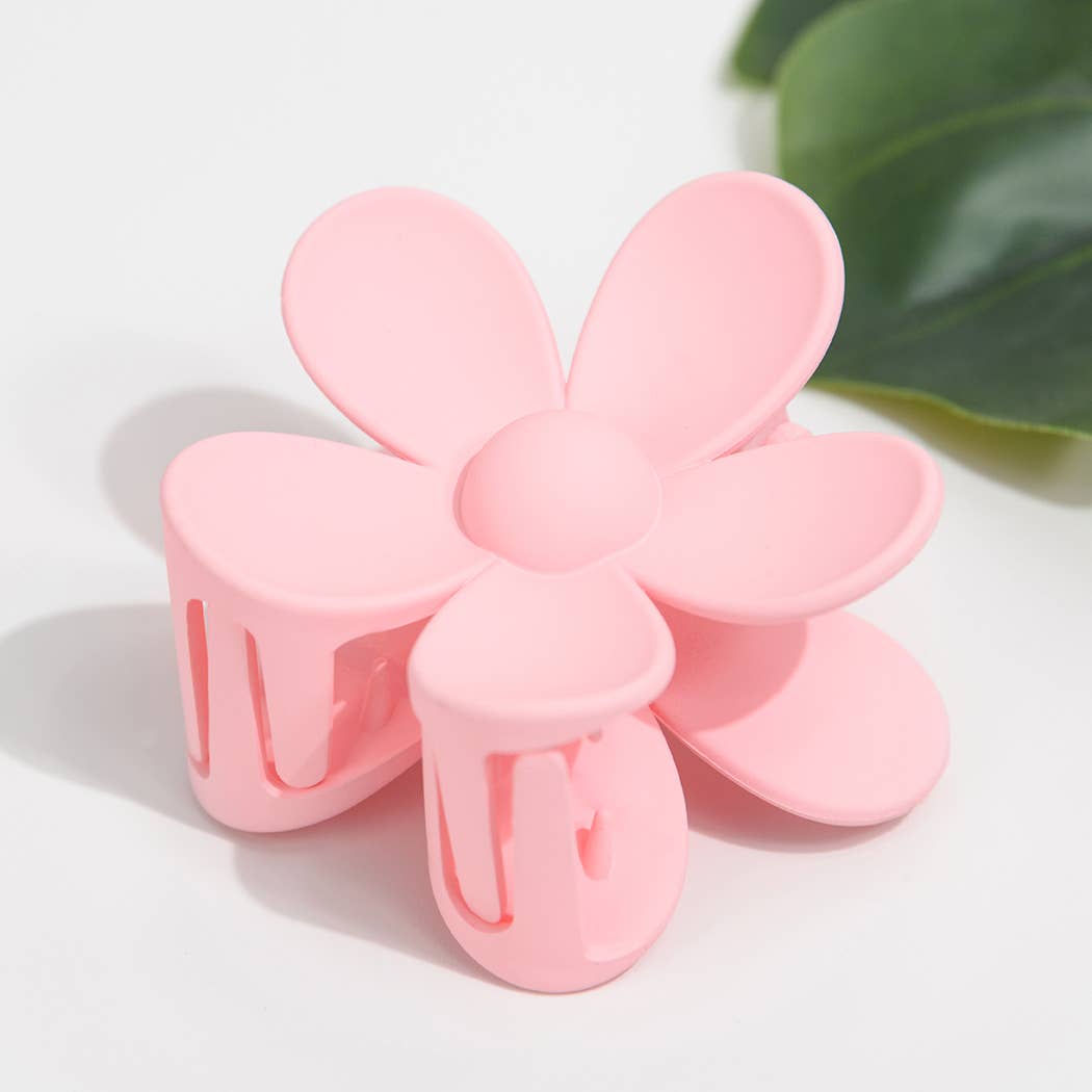TheDivaSoap - Vente Pince à cheveux – femme - Pince à épingle en forme de marguerite de 2,75 po, couleur unie mate2
