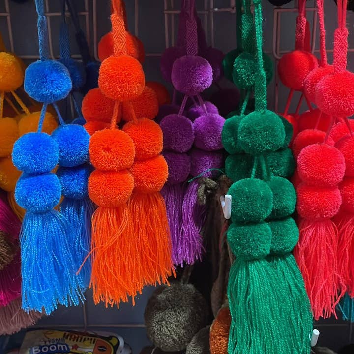 The Faria - Wholesale Purse/Bag Accessory - Women's - Pom Pom Tassel bag Charm