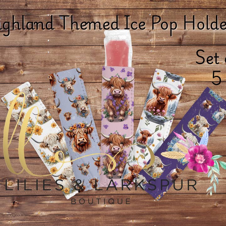 Lilies & Lark Boutique - Wholesale Kitchen Tool/Gadget - Neoprene Ice Pop Holders2