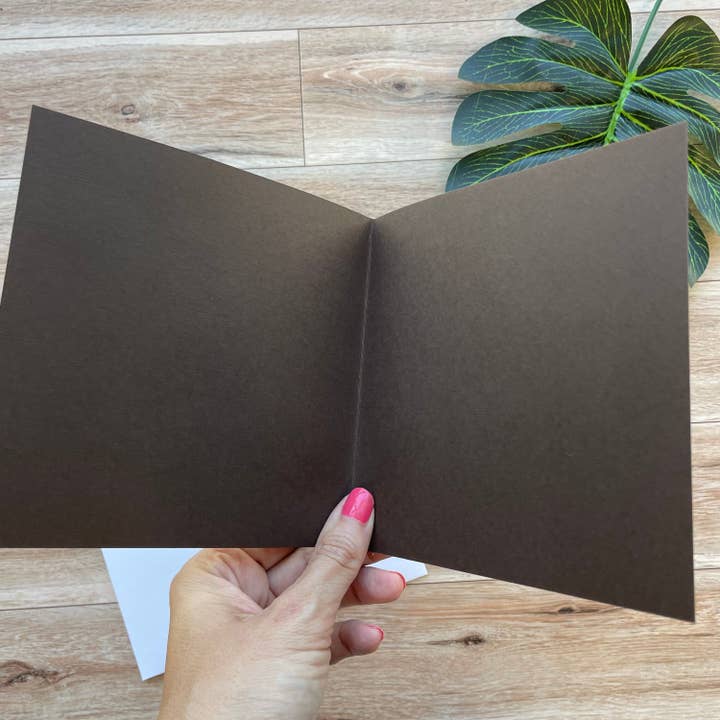 Mally Designs - Wholesale Gewone wenskaart - Kaart voor elke gelegenheid met wortelmotief in lederen appliqué4