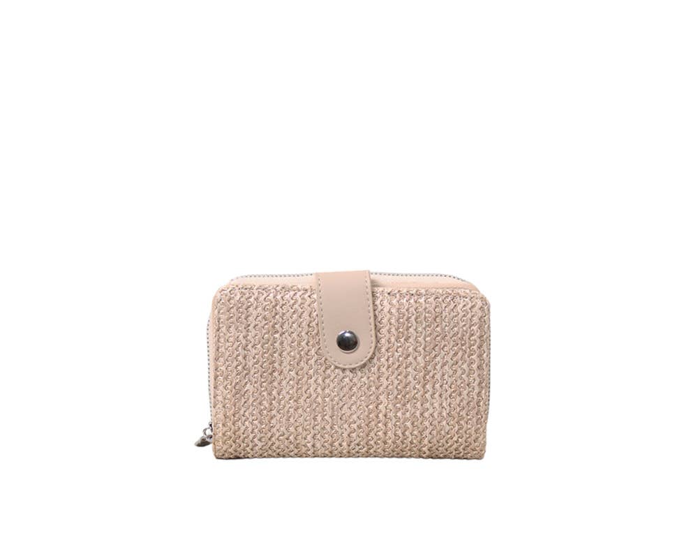 MIA LAROUGE – Engroshandel Tegnebog - Dame – Pung til kvinder med klap i raffia-materiale7