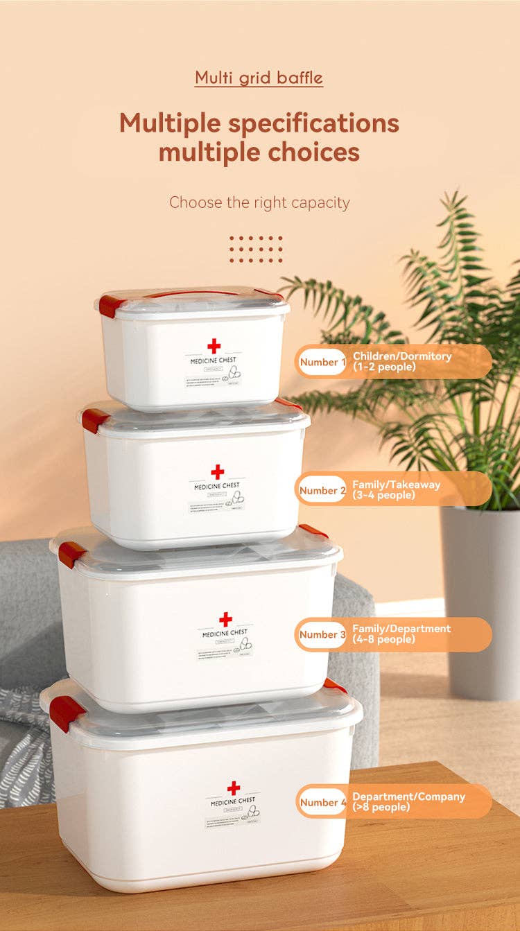 VIGOR - Wholesale First aid kit - Sleek Household Medical Box Emergency Medical Storage Box Dr8