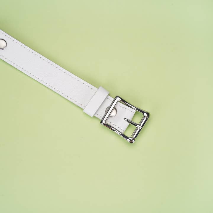 Liebe Seele - Wholesale Sex Toy - Fuji White - Cow Leather Matt Black Silicone Ball Gag5