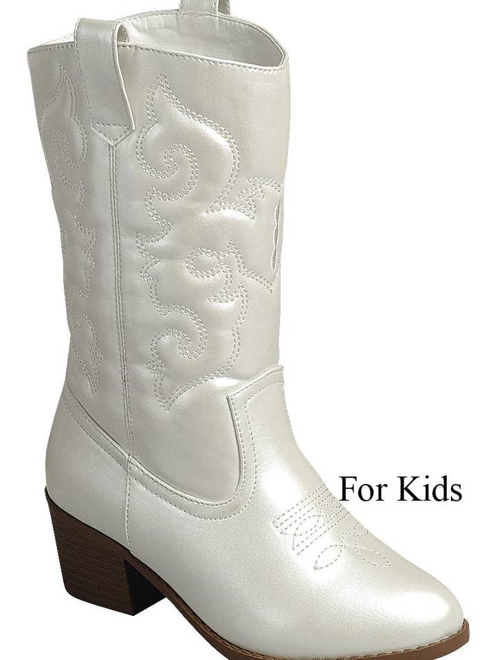 Kid's Western Style Riding Footwear Boots FL-WESTERN-18K for wholesale by FASHION EMPORIO