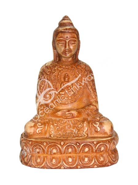 (PC)STATUE - BUDDHA CALM NATURAL 3.75" for wholesale by Oceanic Linkways Inc