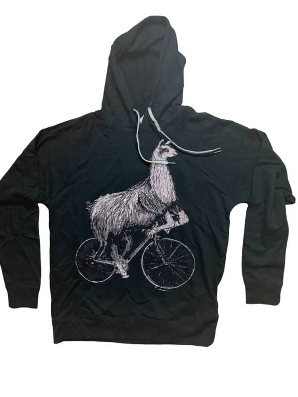 Lama op een sweatshirt met capuchon voor wholesale door Dark Cycle Clothing