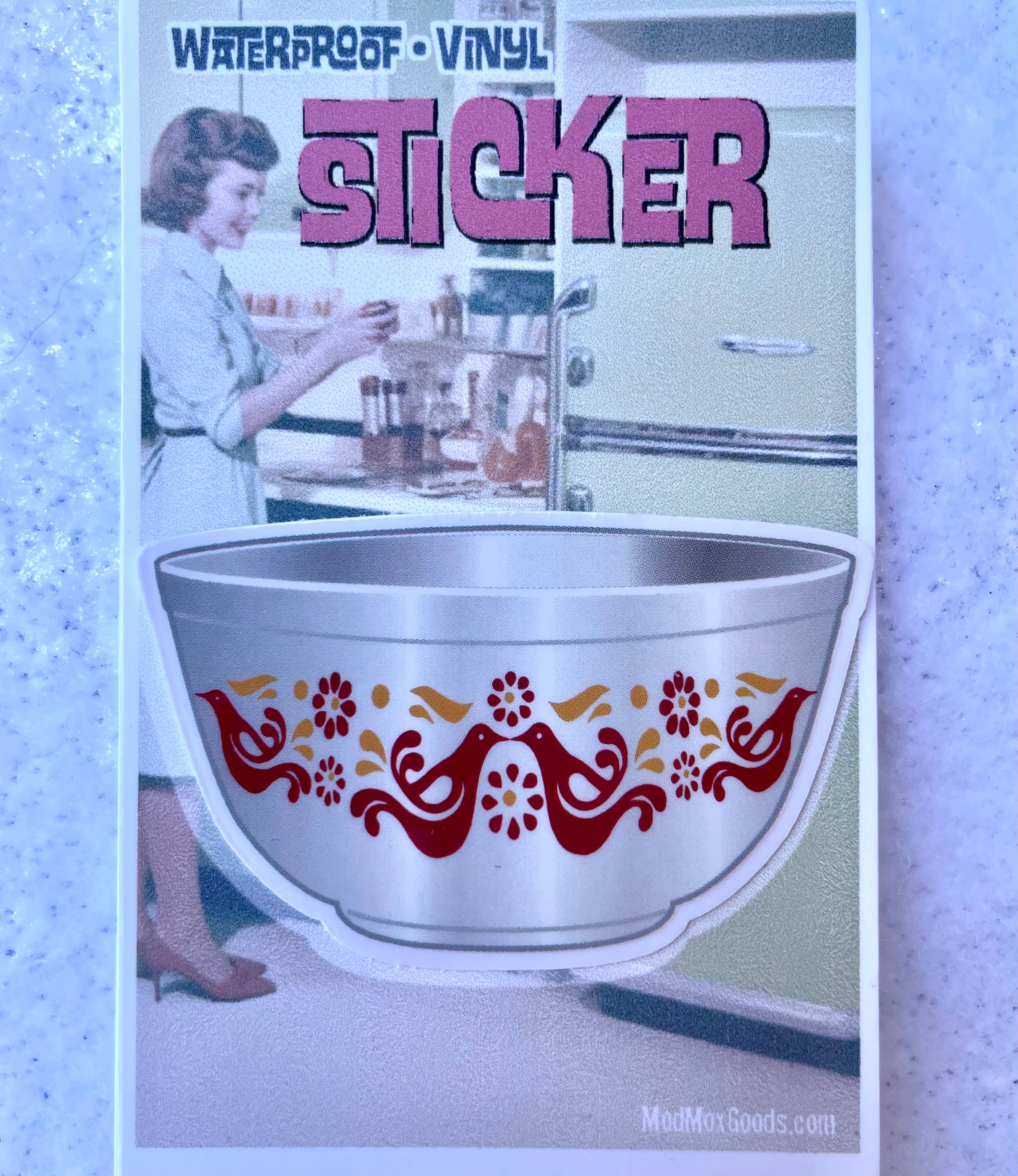 ModMoxGoods - Wholesale Sticker - STICKERS Pyrex Bowl- CHOOSE A LA CARTE
===4