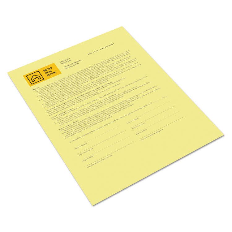 Everyday Supply Co - Wholesale Stationery/Notecard Set - Xerox Digital Carbonless Paper, 1-Part, 8.5x11, Canary, 500/Ream0