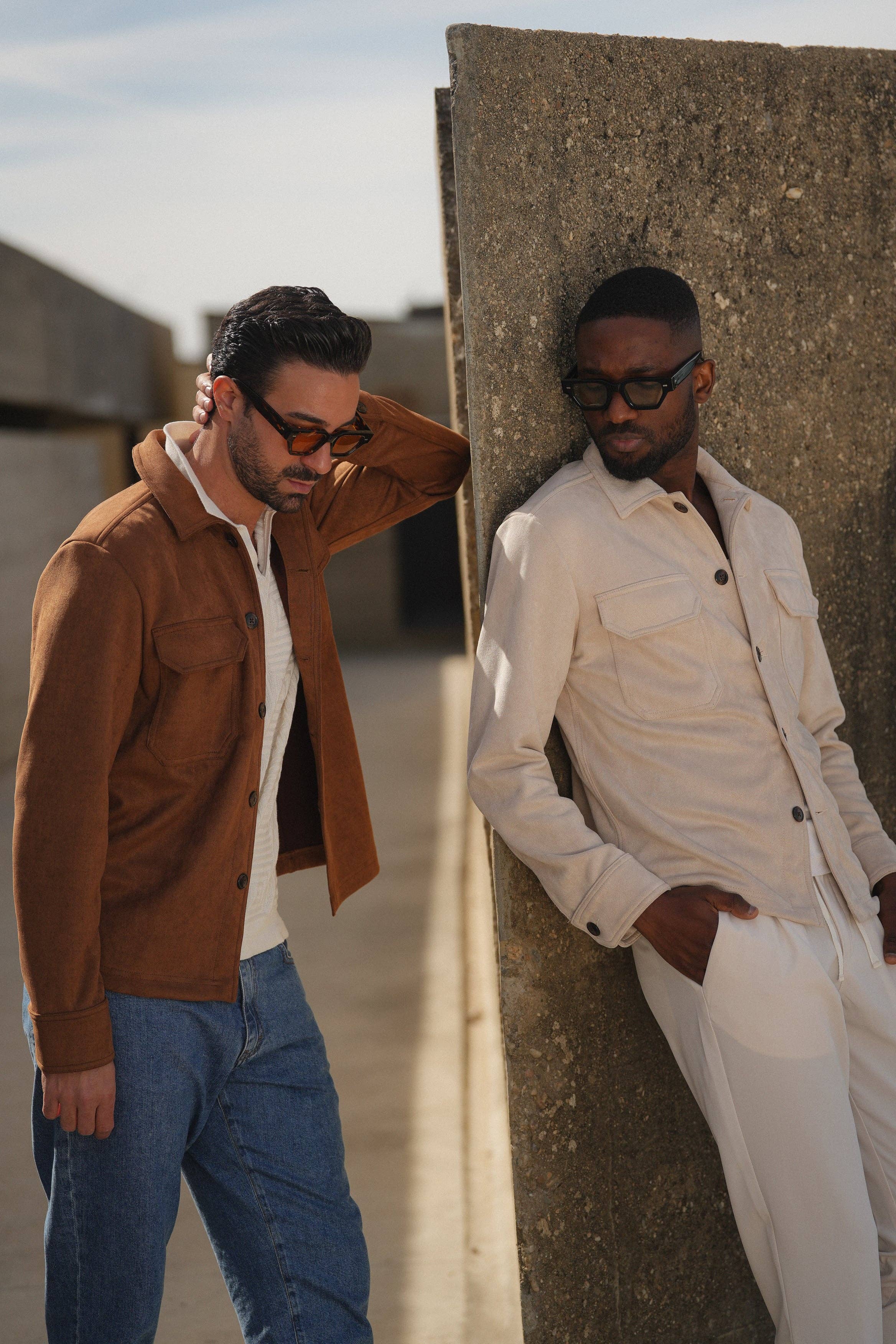 ★FACADE PATTERN★ Overfit suede jacket_camel Designer fashion, Seoul-fully created | W Concept