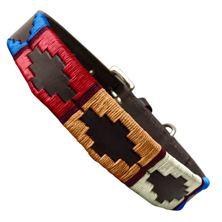 Blue Red White DEL PLATA - Polo Dog Collar for wholesale on Faire