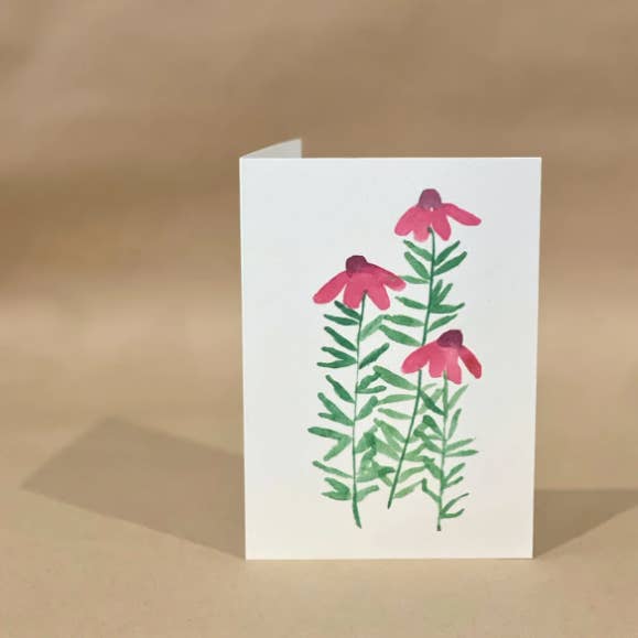 Calla Collective - Wholesale Everyday greeting card - 'Pink Bloom (Wild Flowers)' CARD