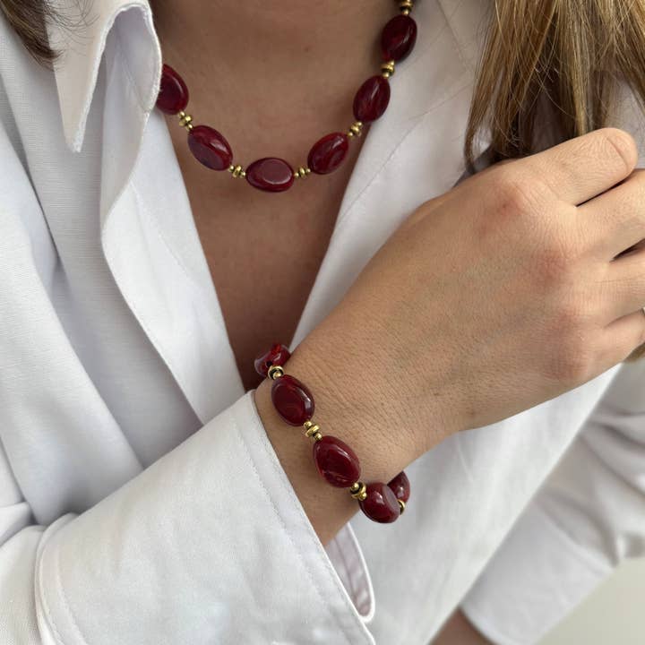 A.B. Paris - Wholesale Beaded/Pearl Necklace - Java - 7 colors16